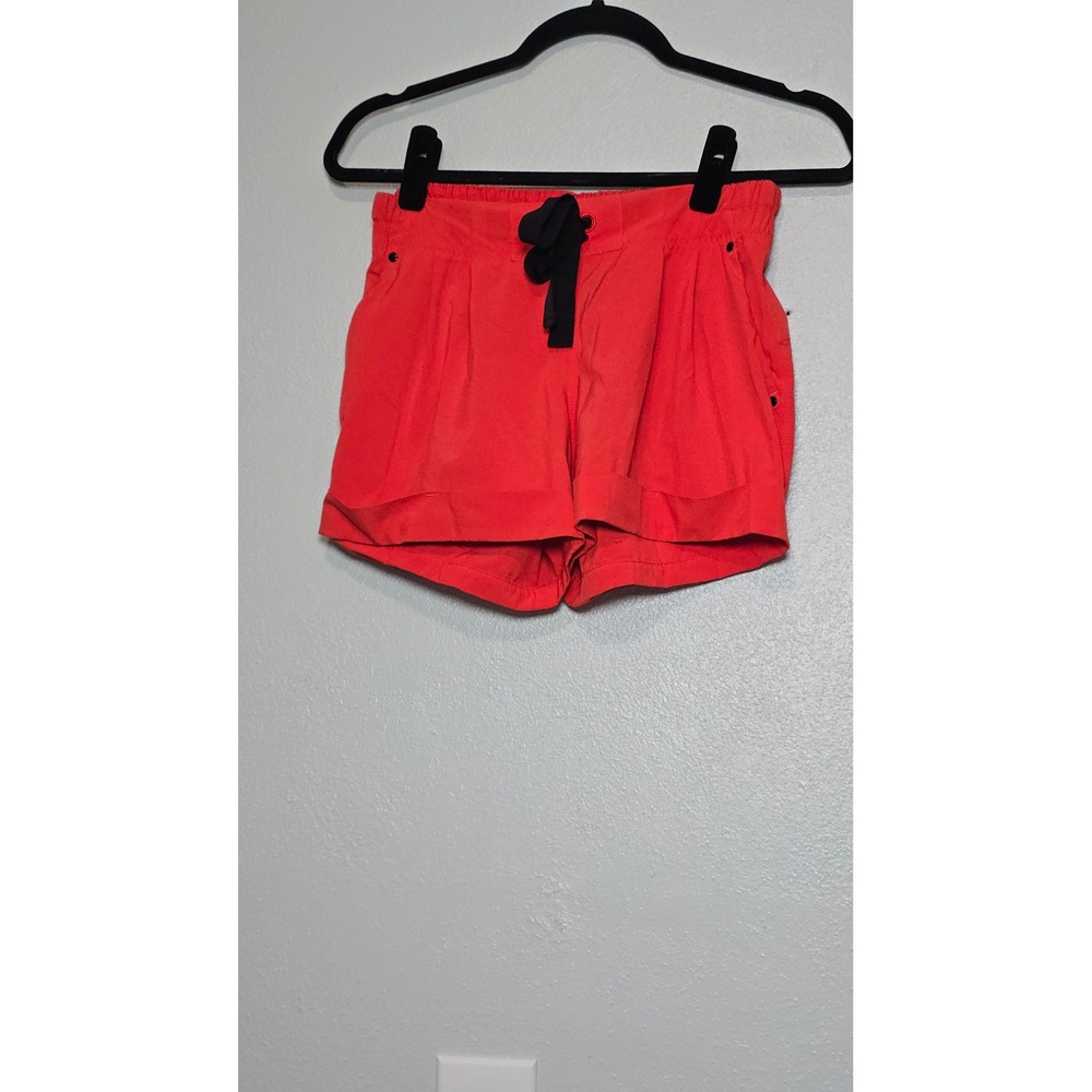Lululemon Spring Break Away Shorts Coral Red Size 6 Elastic Waist 3 Inch Inseam
